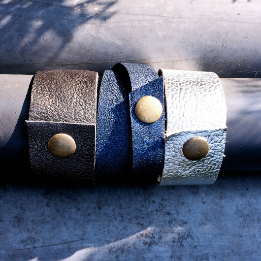 Zestaw Komplet Skórzanych Bransoletek Navy CADOaccessories