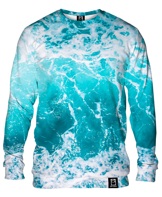 bluzy męskie Bluza Bez Kaptura Męska DR.CROW Waves