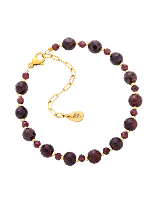 bransoletki z kamieni naturalnych Bransoletka z kamieni naturalnych - granat