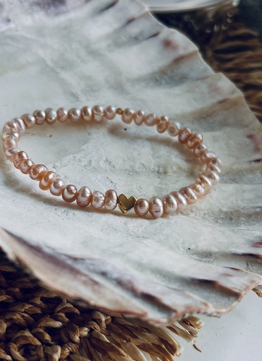 bransoletki z kamieni naturalnych Szczęście  - Amuletka z perłami