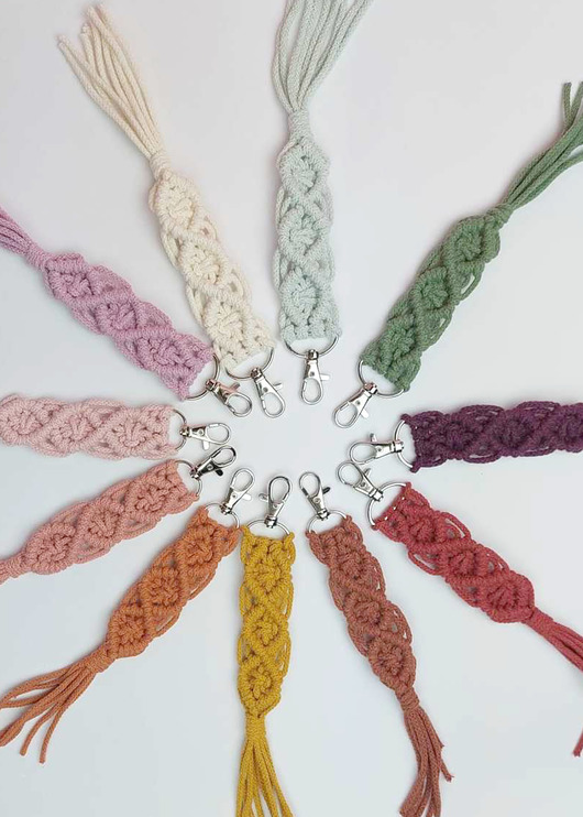 breloki Breloczek makrama do kluczy brelok boho