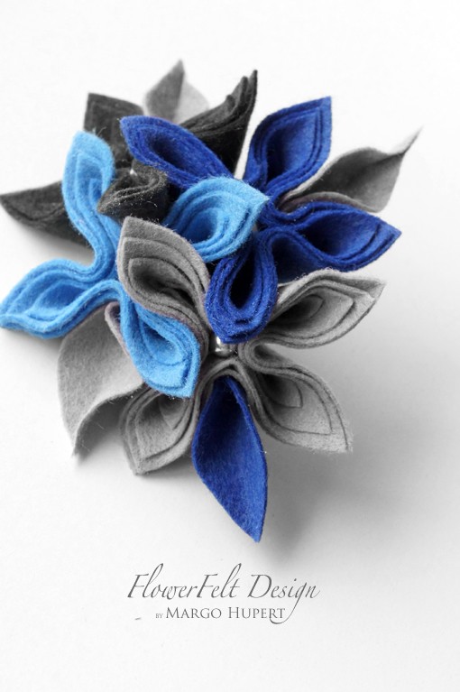 szaroniebieska FlowerFelt Design