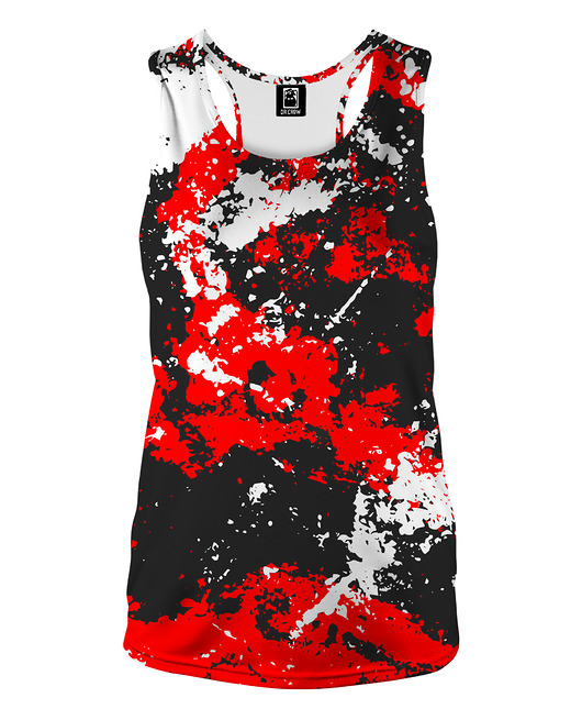 topy damskie DR.CROW Bokserka Damska Marble Red
