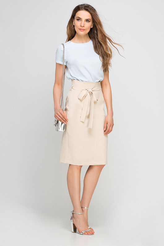 ELEGANCKA BLUZKA, BLU133 błękit Lanti
