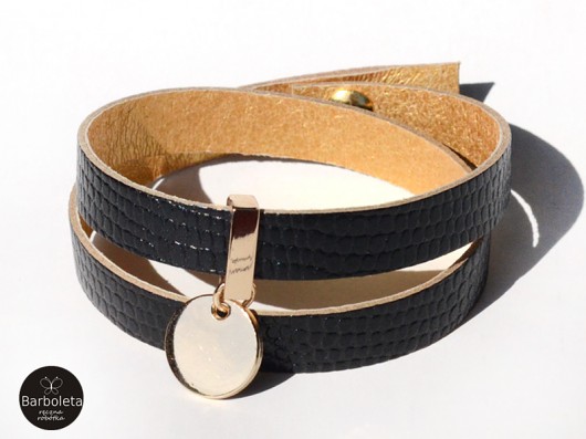 black gad + gold barboleta