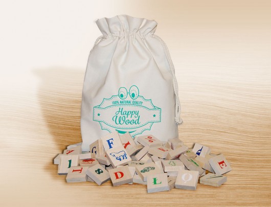 Naturalne  literki,cyferki, obrazki 100 szt happywood