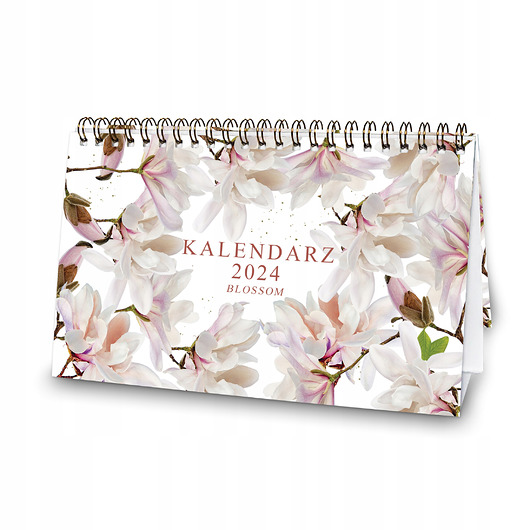 kalendarze i plannery Kalendarz biurkowy 2024 Blossom na biurko stojący