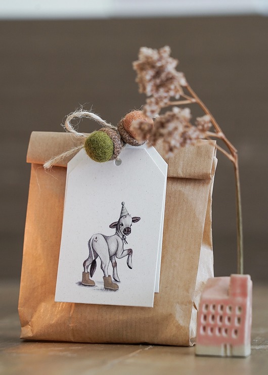 kartki okolicznościowe - wydruki Zawieszki do prezentów urodzinowych - FARMA