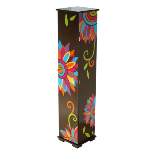 FLOral szafka na CD Clock Wood Studio