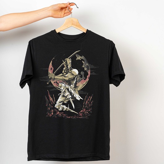 t-shirty męskie Koszulka  z nadrukiem Genji nocą