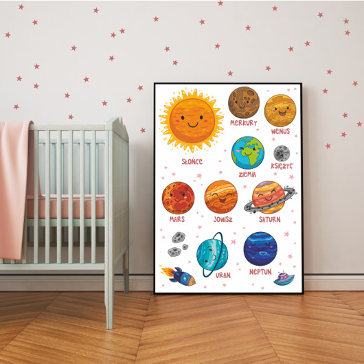 PLANETY OBRAZEK PLAKAT 70x50CM TYP II Dekoracjan
