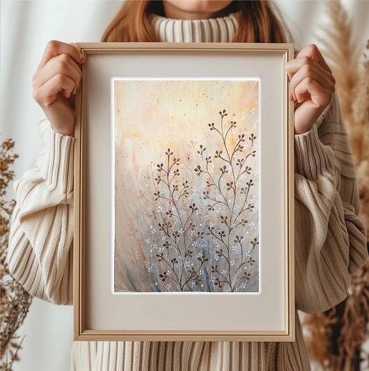 obrazy Oryginalna akwarela. Łąka A3