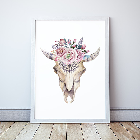 Plakat Welcome to our tribe w stylu boho Wallie Studio Dekoracji