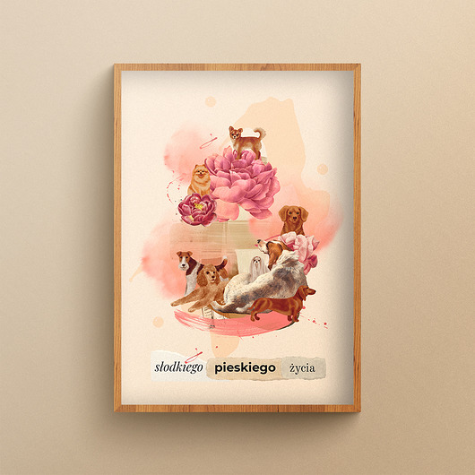 plakaty Plakat Słodkiego Pieskiego Życia