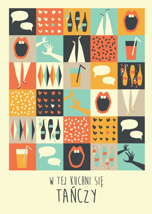 plakaty W TEJ KUCHNI SIĘ TAŃCZY plakat