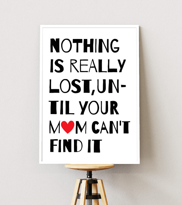 obrazy i plakaty do pokoju dziecięcego Nothing is really lost.  plakat