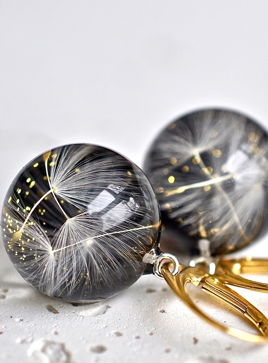 Kolczyki pozłacane kwiatowe Grol Jewellery