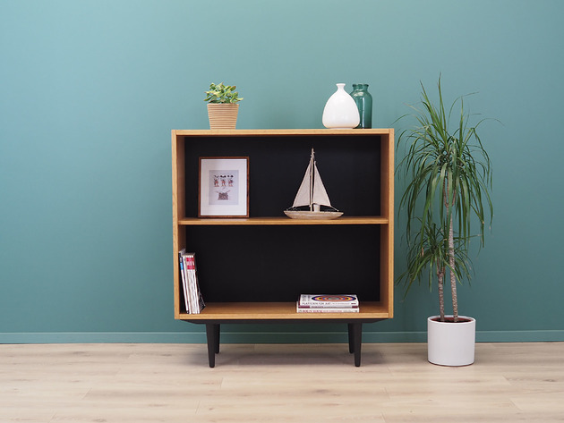 regały i półki Regał jesionowy, duński design, lata 70, produkcja: Dania