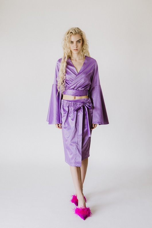 spódnice midi Spódnica Joplin Midi Violet