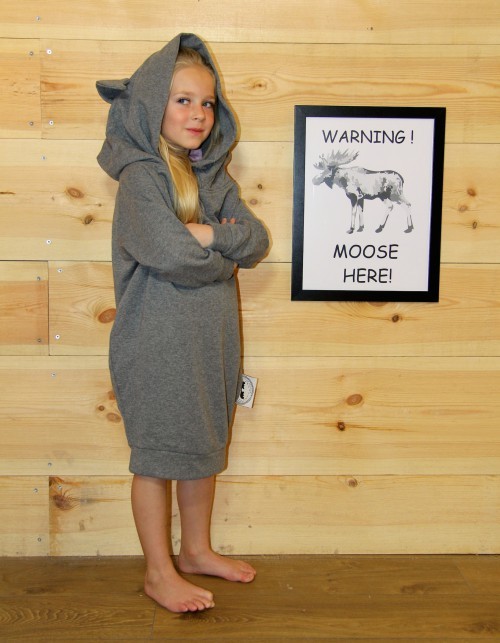 sukienka Lazy Town grafit/grafit loose moose