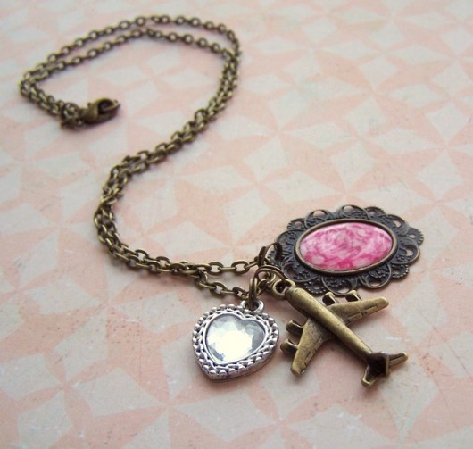 -50% Good Luck V - wisiorek w stylu vintage Not Only Paper