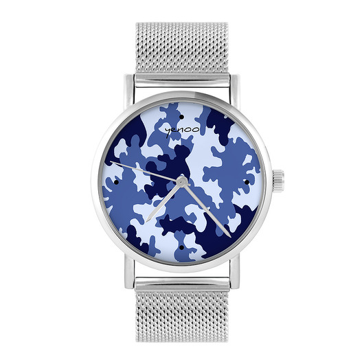 zegarki unisex Zegarek - Moro granatowe - bransoleta mesh