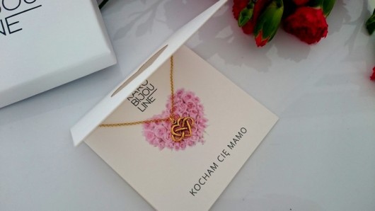 Pozłacane serce z nieskończonością dla Mamy KaroBijouLine