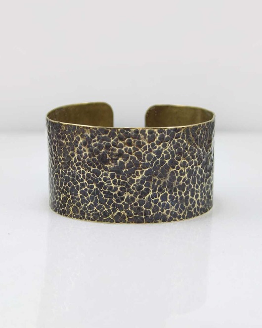 biżuteria męska Lawa - mosiężna bransoleta - outlet*