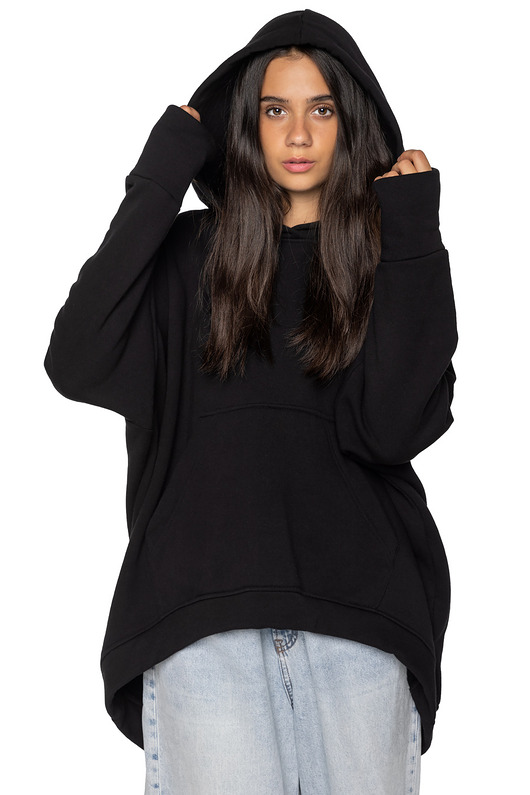 bluza z kapturem damska Bluza marki UNDERWORLD asymetryczna