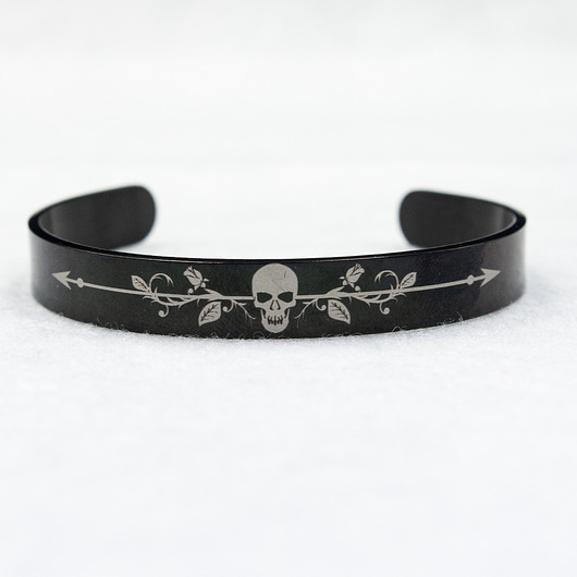 bransoletki - inne Bransoletka goth stal 002