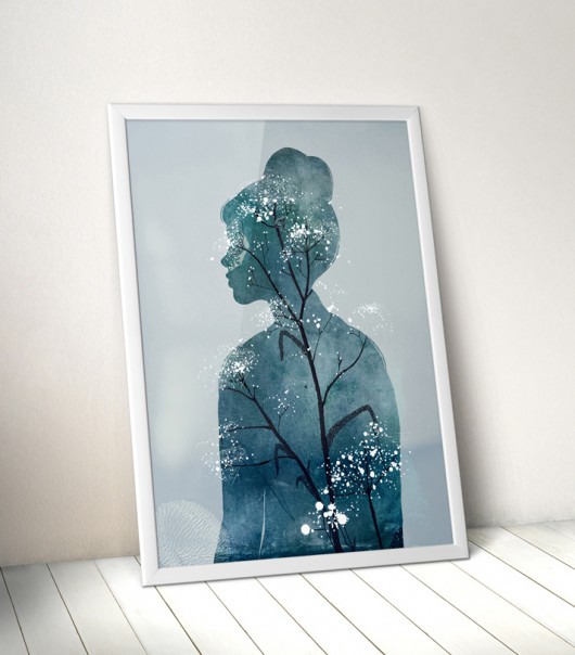 kobieta grafika 50x70 Anita Tomala