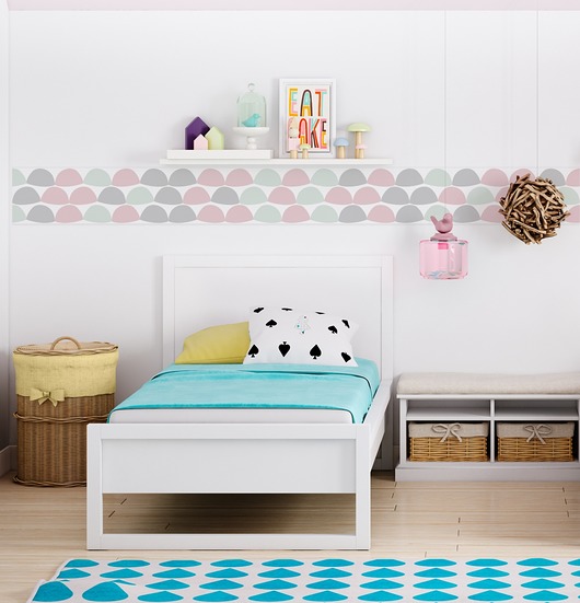 Tapeta Border ścienny Pastel Scoops Humpty Dumpty Room Decoration