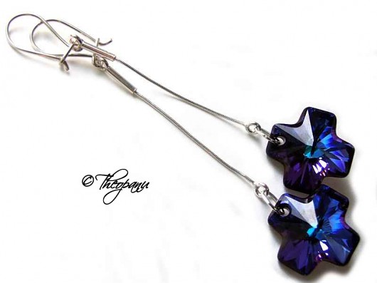 Heliotrope - kryształ Swarovski Zapakowane :) Theopanu