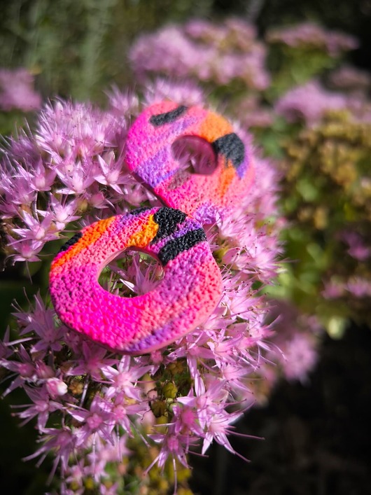 kolczyki z masy plastycznej DONUTY duże kolczyki sztyfty