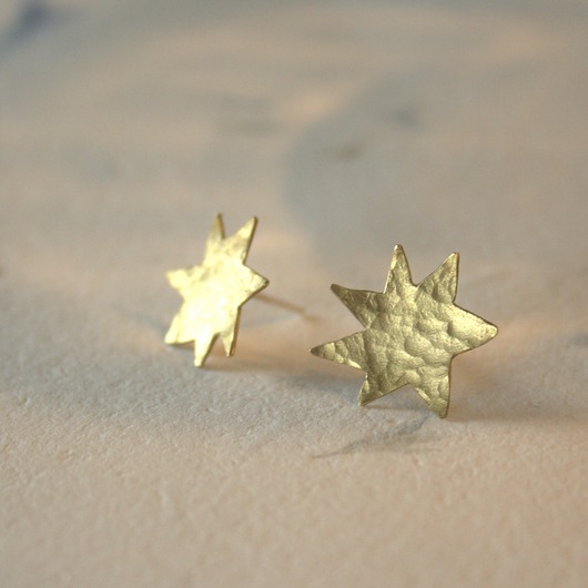 kolczyki z mosiądzu Kolczyki-gwiazdki