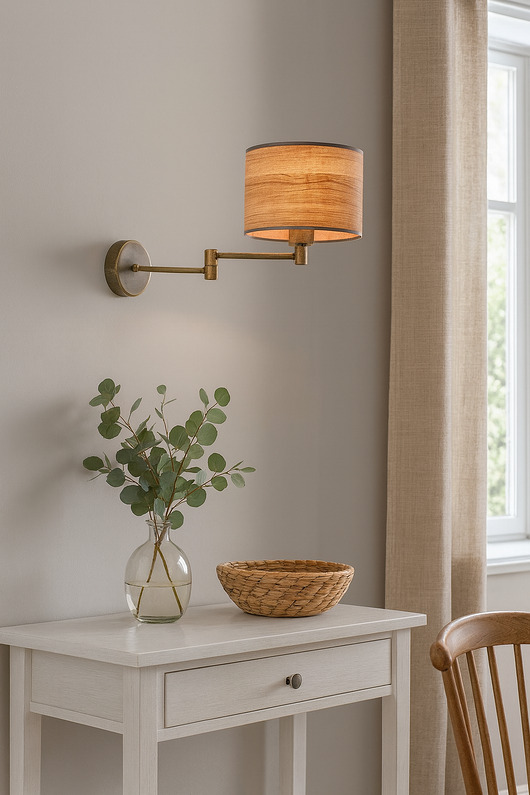 kinkiety Kinkiet z regulowanym do czytania BRAGE ECO w stylu skandynawskim