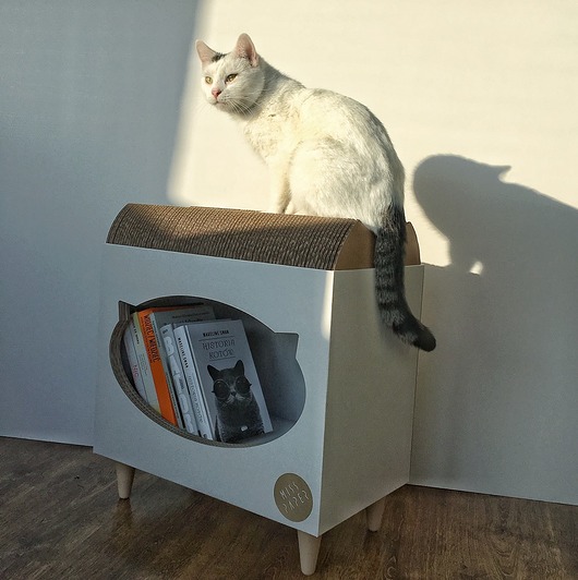 legowiska dla psów i kotów TVcat domek+ drapak dla kota