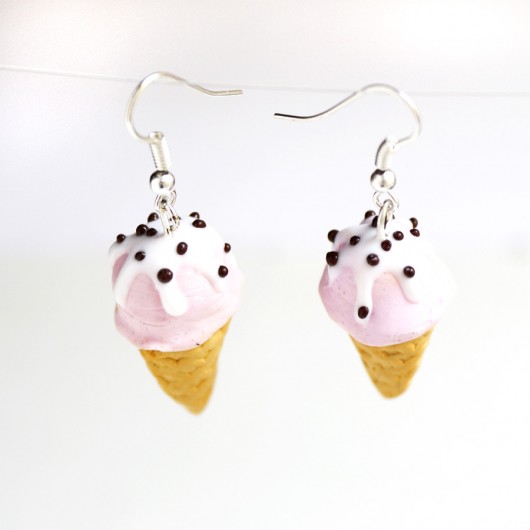 Lody truskawkowe kolczyki Lemon Lovely