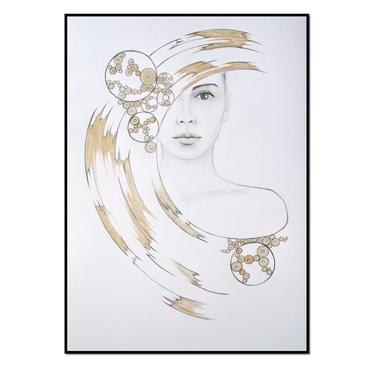 obrazy Eterna III, kobieta, rysunek, grafika