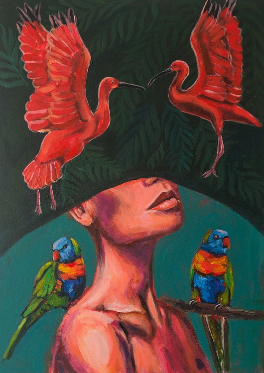 obrazy Ibisy 50x70cm