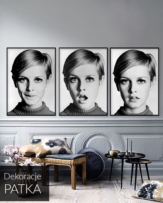 Twiggy - plakaty - 4 sztuki Dekoracje PATKA Patrycja Kita