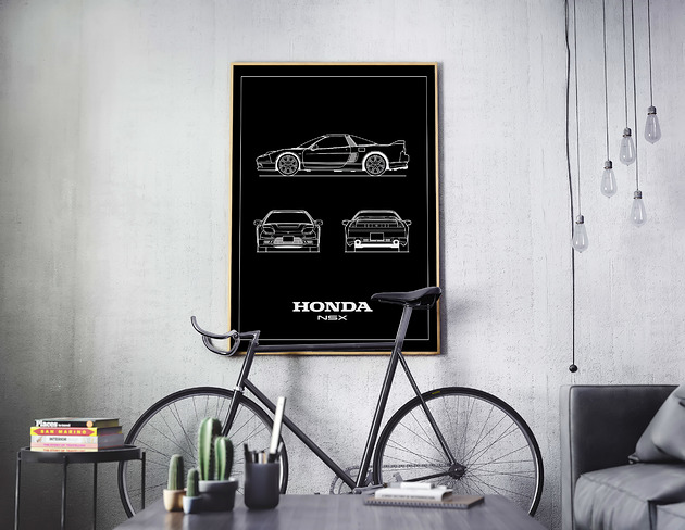 plakaty Plakat Legendy Motoryzacji - Honda NSX
