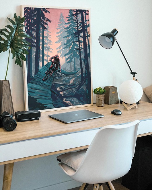 plakaty Ekstremalne kolarstwo górskie - plakat 50x70 cm - MTB Enduro