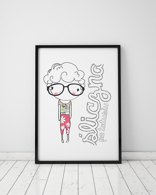 plakaty Plakat. Śliczna po tatusiu