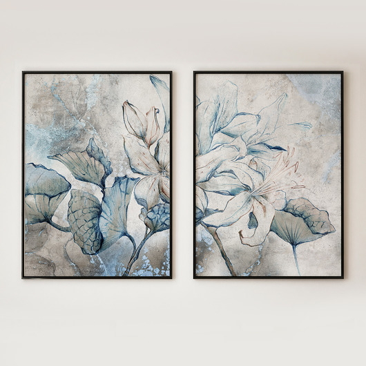 plakaty ZESTAW plakatów Lilly Blue 50x70