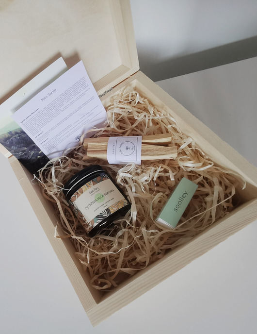 Podstawki pod kadzidełka Zestaw prezentowy  Palo Santo świeca GRAWER