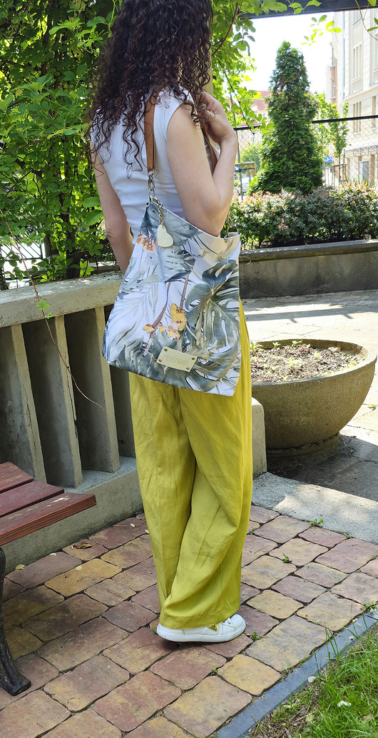 torby na ramię Letnia torba w kwiaty i liście