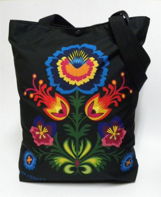 Duża torba z motywem folk Gaul Designs