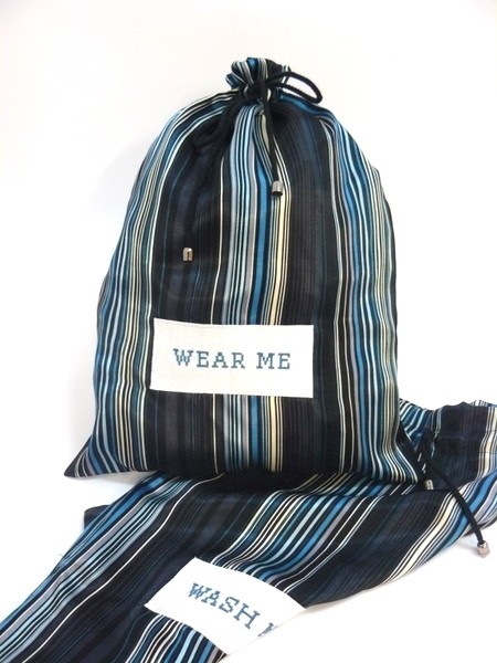 DE LUXE -Pour Homme- jedwab Blue metka by traczka