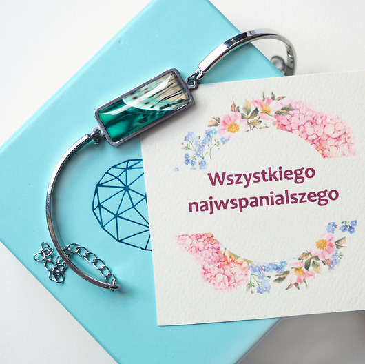 bransoletki - inne NOWOCZESNA unikatowa bransoleta''agat dendrytowy''